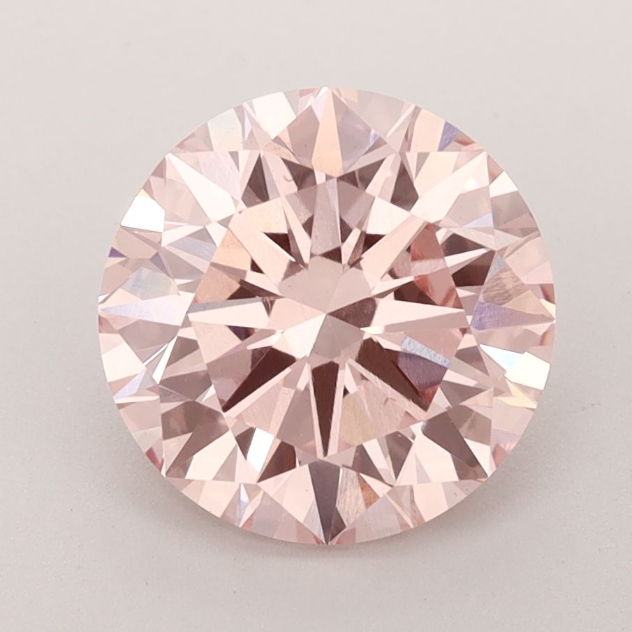 Lab-Grown ROUND Diamond - 3 Carat, Fancy Intense Pink Color, VS1 Clarity | Sustainable Luxury, Dazzling Brilliance | IGI | Certified LG592364753