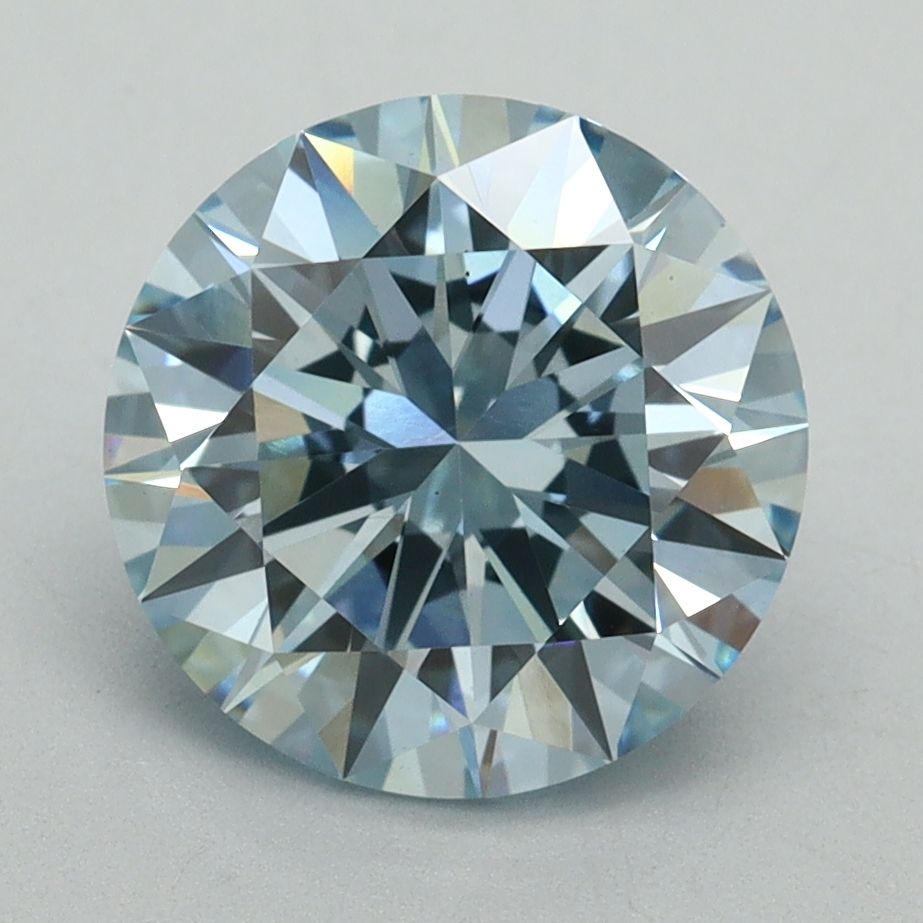 Lab-Grown ROUND Diamond - 3.02 Carat, Fancy Intense Blue Color, VS1 Clarity | Sustainable Luxury, Dazzling Brilliance | IGI | Certified LG636416999