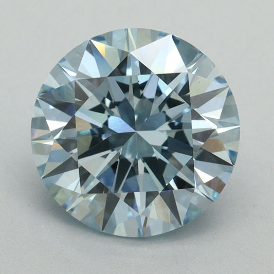 Lab-Grown ROUND Diamond - 3.02 Carat, Fancy Intense Blue Color, VS1 Clarity | Sustainable Luxury, Dazzling Brilliance | IGI | Certified LG636416999