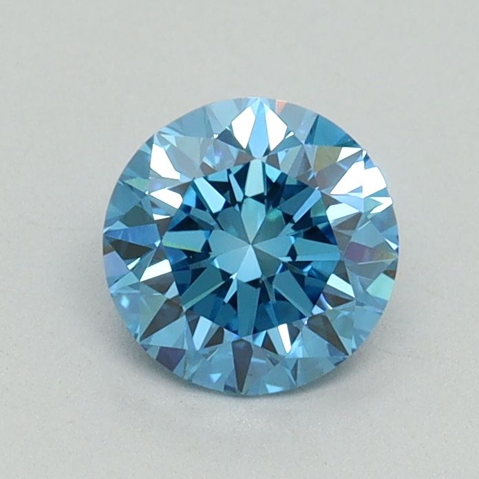 Lab-Grown ROUND Diamond - 0.76 Carat, Fancy Vivid Blue Color, VS1 Clarity | Sustainable Luxury, Dazzling Brilliance | IGI | Certified LG645403047