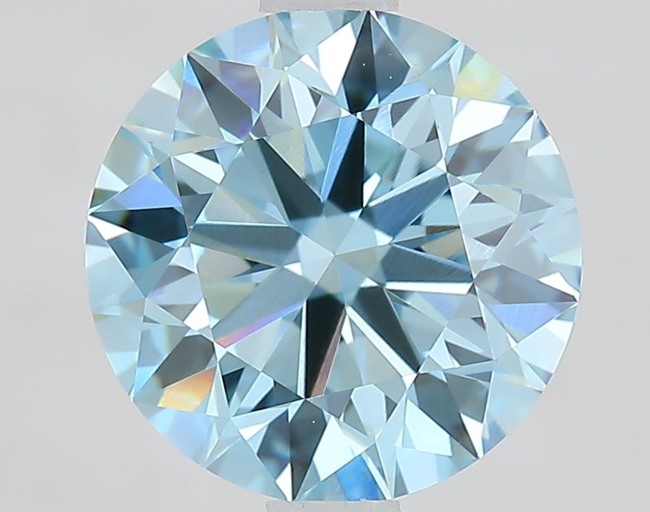 Lab-Grown ROUND Diamond - 1.99 Carat, Fancy Intense Blue Color, VVS2 Clarity | Sustainable Luxury, Dazzling Brilliance | IGI | Certified LG640457139