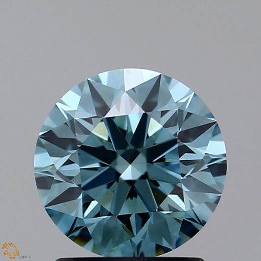 Lab-Grown ROUND Diamond - 1.36 Carat, Fancy Green Color, VS1 Clarity | Sustainable Luxury, Dazzling Brilliance | IGI | Certified LG10989710