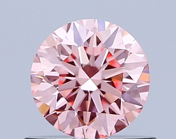 Lab-Grown ROUND Diamond - 0.58 Carat, Fancy Vivid Pink Color, VVS1 Clarity | Sustainable Luxury, Dazzling Brilliance | IGI | Certified LG646473230