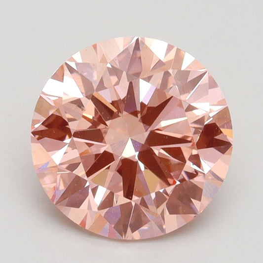 Lab-Grown ROUND Diamond - 2.28 Carat, Fancy Vivid Pink Color, VS2 Clarity | Sustainable Luxury, Dazzling Brilliance | IGI | Certified LG528230004