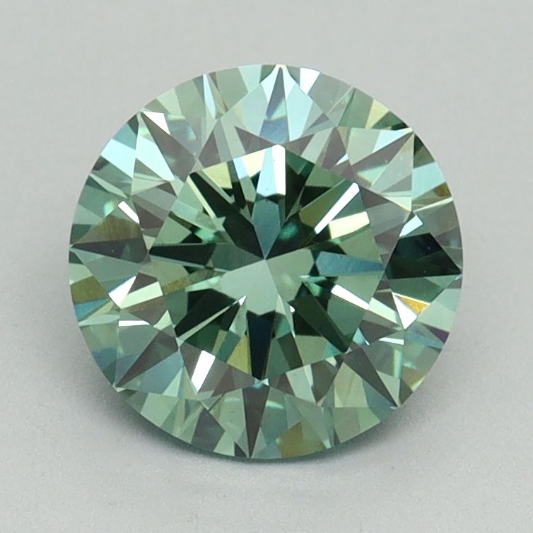 Lab-Grown ROUND Diamond - 1.6 Carat, Fancy Vivid Green Color, VS1 Clarity | Sustainable Luxury, Dazzling Brilliance | IGI | Certified LG644444422