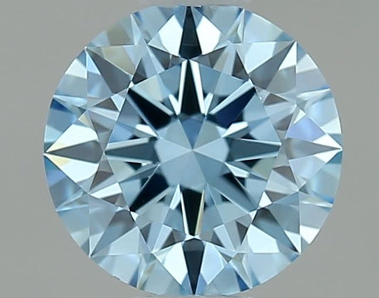 Lab-Grown ROUND Diamond - 0.5 Carat, Fancy Vivid Blue Color, VVS2 Clarity | Sustainable Luxury, Dazzling Brilliance | IGI | Certified LG646476025