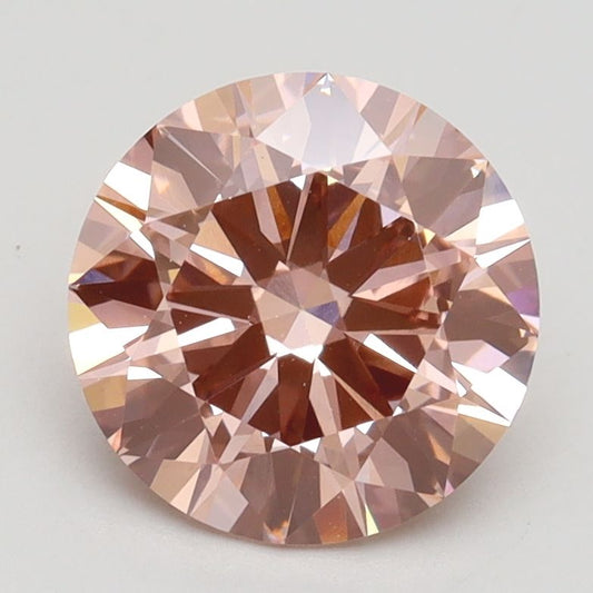 Lab-Grown ROUND Diamond - 2.01 Carat, Fancy Intense Pink Color, VVS2 Clarity | Sustainable Luxury, Dazzling Brilliance | IGI | Certified LG528230024