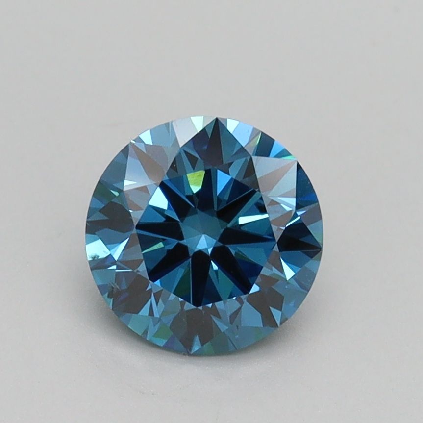 Lab-Grown ROUND Diamond - 1 Carat, Fancy Vivid Blue Color, SI1 Clarity | Sustainable Luxury, Dazzling Brilliance | IGI | Certified LG538280508