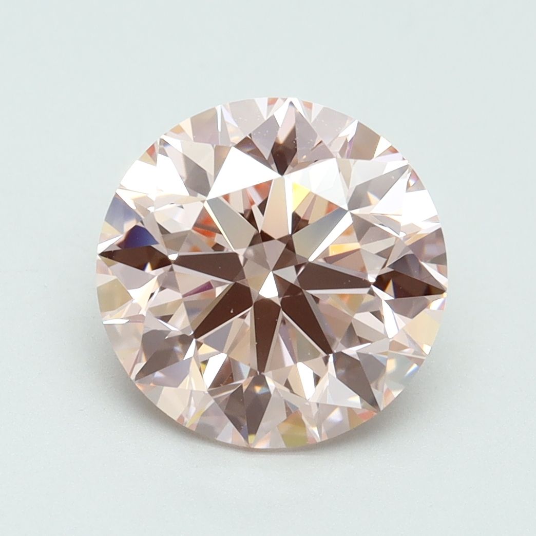 Lab-Grown ROUND Diamond - 3.06 Carat, Fancy Intense Pink Color, VVS2 Clarity | Sustainable Luxury, Dazzling Brilliance | IGI | Certified LG616416768