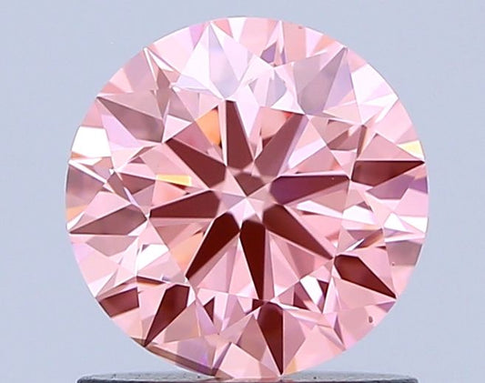 Lab-Grown ROUND Diamond - 1 Carat, Fancy Vivid Pink Color, VS2 Clarity | Sustainable Luxury, Dazzling Brilliance | IGI | Certified LG648420641