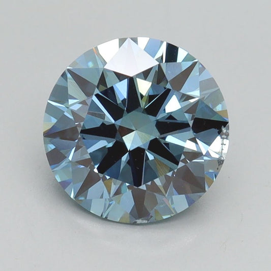 Lab-Grown ROUND Diamond - 2.02 Carat, Fancy Vivid Blue Color, SI2 Clarity | Sustainable Luxury, Dazzling Brilliance | IGI | Certified LG536297257