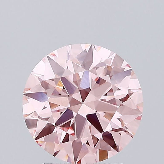 Lab-Grown ROUND Diamond - 2.22 Carat, Fancy Vivid Pink Color, VS1 Clarity | Sustainable Luxury, Dazzling Brilliance | IGI | Certified LG638432587