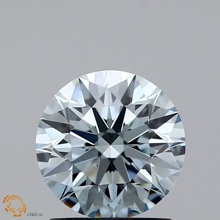 Lab-Grown ROUND Diamond - 1.11 Carat, Fancy Light Greenish Blue Color, VS1 Clarity | Sustainable Luxury, Dazzling Brilliance | IGI | Certified LG371900469