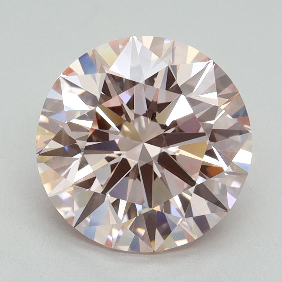 Lab-Grown ROUND Diamond - 3.07 Carat, Fancy Intense Pink Color, VVS2 Clarity | Sustainable Luxury, Dazzling Brilliance | IGI | Certified LG559255804