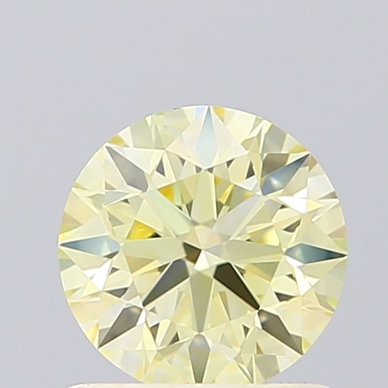 Lab-Grown ROUND Diamond - 0.77 Carat, Fancy Yellow Color, VS1 Clarity | Sustainable Luxury, Dazzling Brilliance | IGI | Certified LG619456547