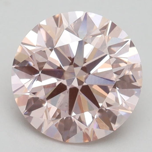 Lab-Grown ROUND Diamond - 2 Carat, Fancy Pink Color, VS1 Clarity | Sustainable Luxury, Dazzling Brilliance | IGI | Certified LG532242858