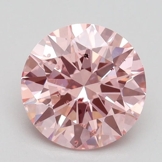 Lab-Grown ROUND Diamond - 1.4 Carat, Fancy Vivid Pink Color, SI1 Clarity | Sustainable Luxury, Dazzling Brilliance | IGI | Certified LG528229958