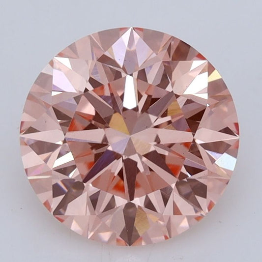 Lab-Grown ROUND Diamond - 2.65 Carat, Fancy Vivid Pink Color, VS2 Clarity | Sustainable Luxury, Dazzling Brilliance | IGI | Certified LG530290345