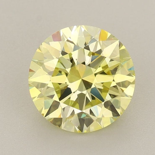 Lab-Grown ROUND Diamond - 1.42 Carat, Fancy Intense Yellow Color, VVS2 Clarity | Sustainable Luxury, Dazzling Brilliance | IGI | Certified LG630459963