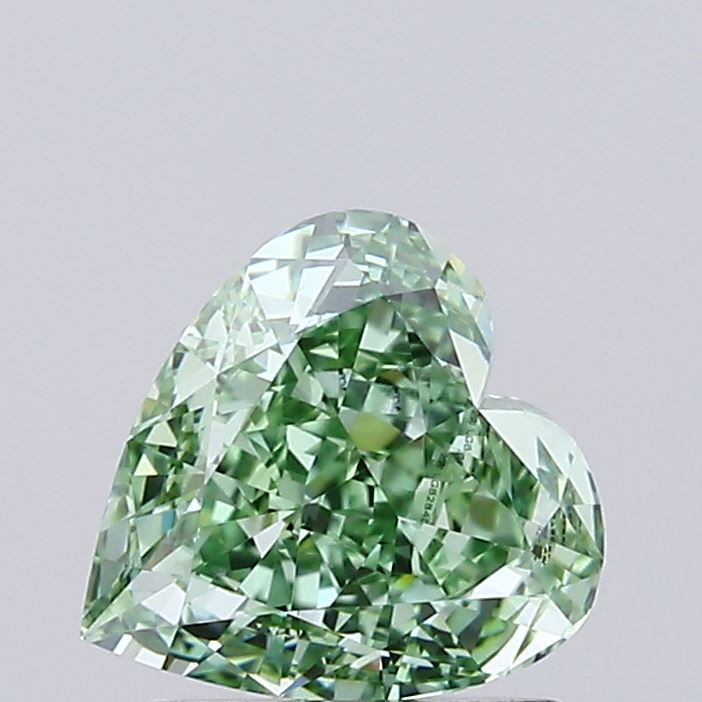 Lab-Grown HEART Diamond - 1.29 Carat, Fancy Vivid Green Color, VVS2 Clarity | Sustainable Luxury, Dazzling Brilliance | IGI | Certified 628407882