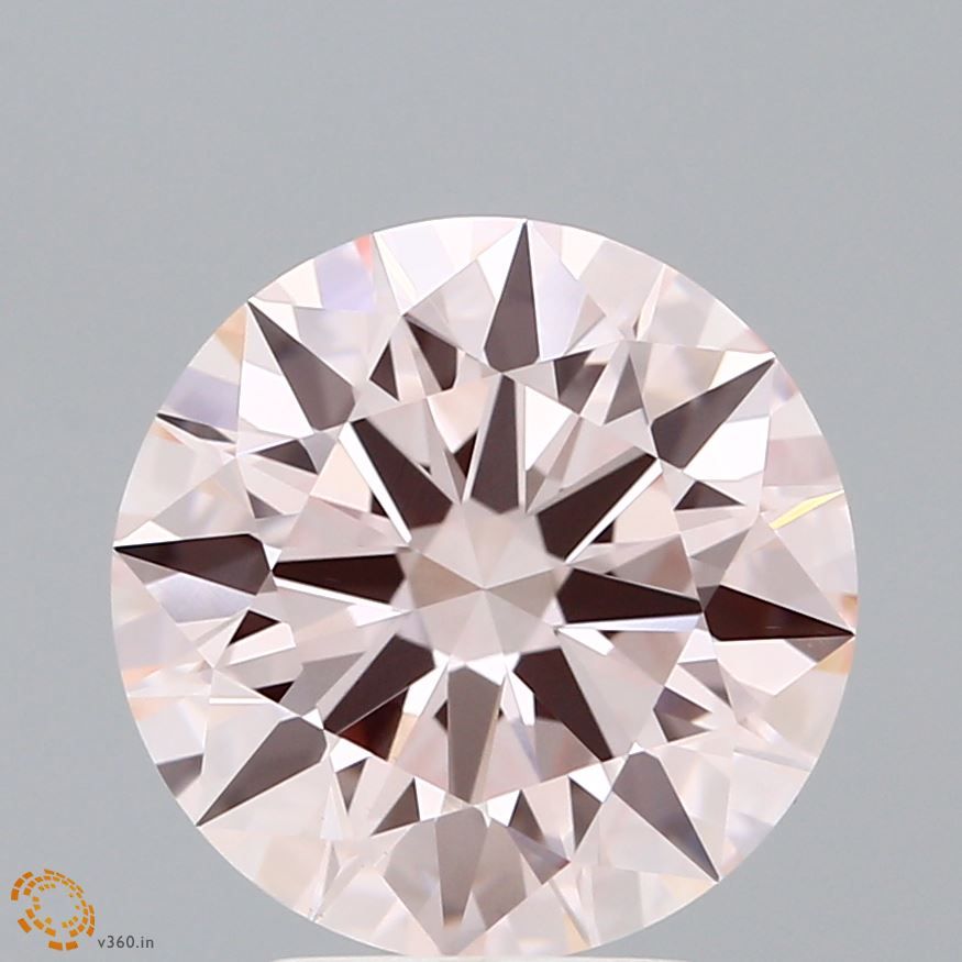 Lab-Grown ROUND Diamond - 4.04 Carat, Fancy Pink Color, VS1 Clarity | Sustainable Luxury, Dazzling Brilliance | IGI | Certified LG637439384