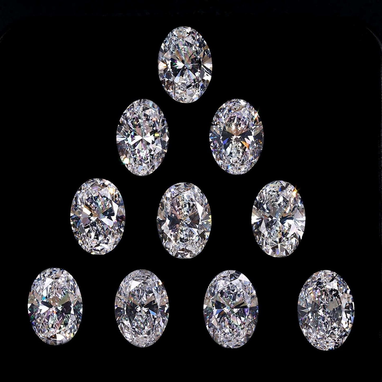 Lab Grown Oval Cut Loose Diamonds | 4X3/5X3/6X4 MM | D-E Color | VVS-VS1 Clarity | Excellent Cut