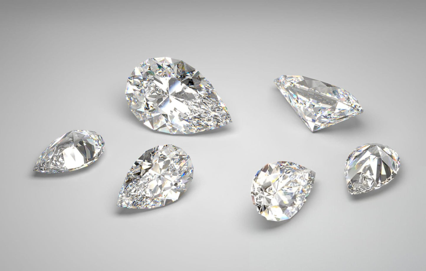 Lab Grown Pear Cut Loose Diamond | 3x2/4x2.5/4x3/5x3 MM | D-E Color | VVS-VS1 Clarity