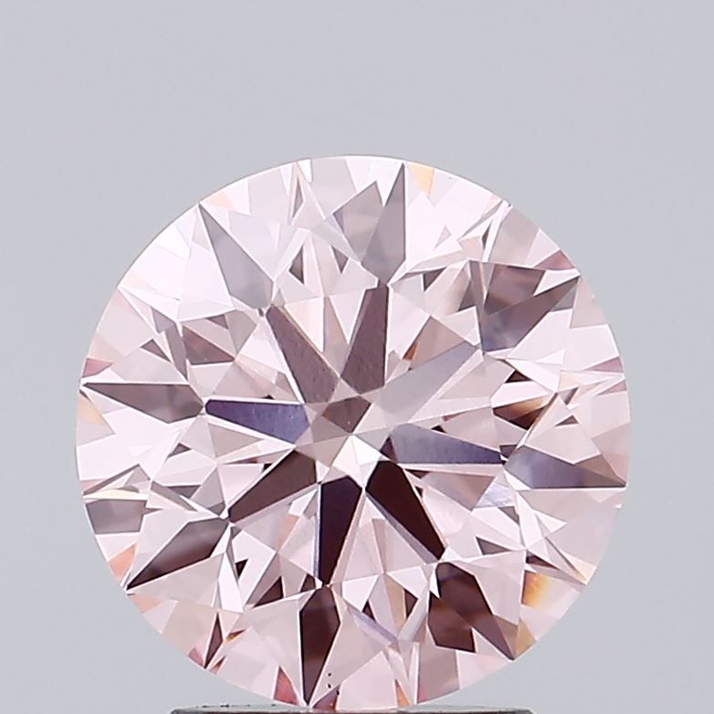 Lab-Grown ROUND Diamond - 2.36 Carat, Fancy Vivid Pink Color, VS1 Clarity | Sustainable Luxury, Dazzling Brilliance | IGI | Certified LG634440016