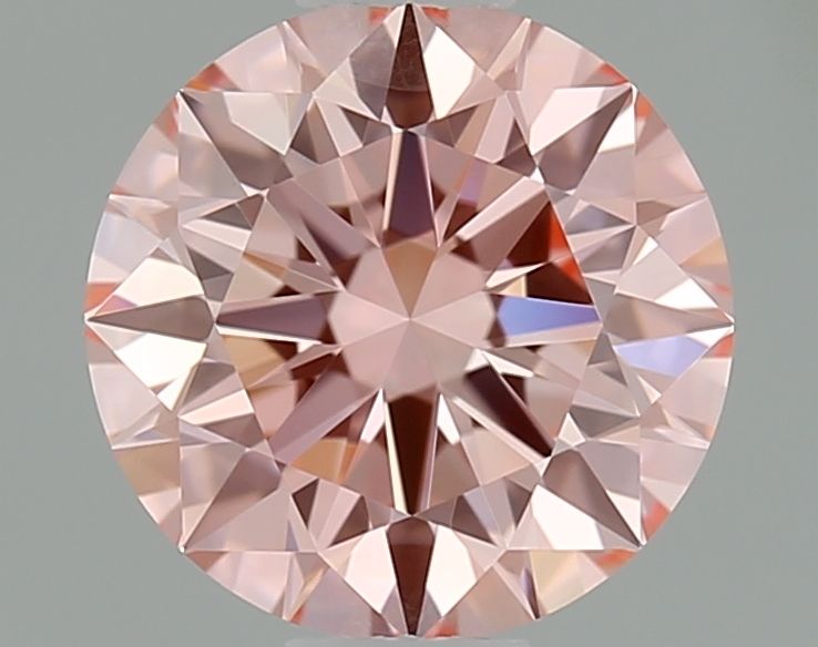 Lab-Grown ROUND Diamond - 0.7 Carat, Fancy Vivid Pink Color, VVS1 Clarity | Sustainable Luxury, Dazzling Brilliance | IGI | Certified LG646476018