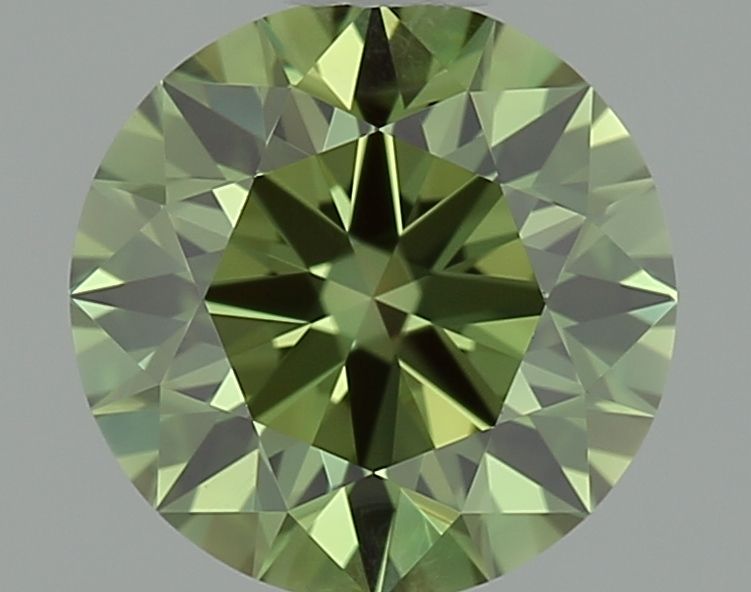 Lab-Grown ROUND Diamond - 0.81 Carat, Fancy Vivid Green Color, VS1 Clarity | Sustainable Luxury, Dazzling Brilliance | IGI | Certified LG642491368