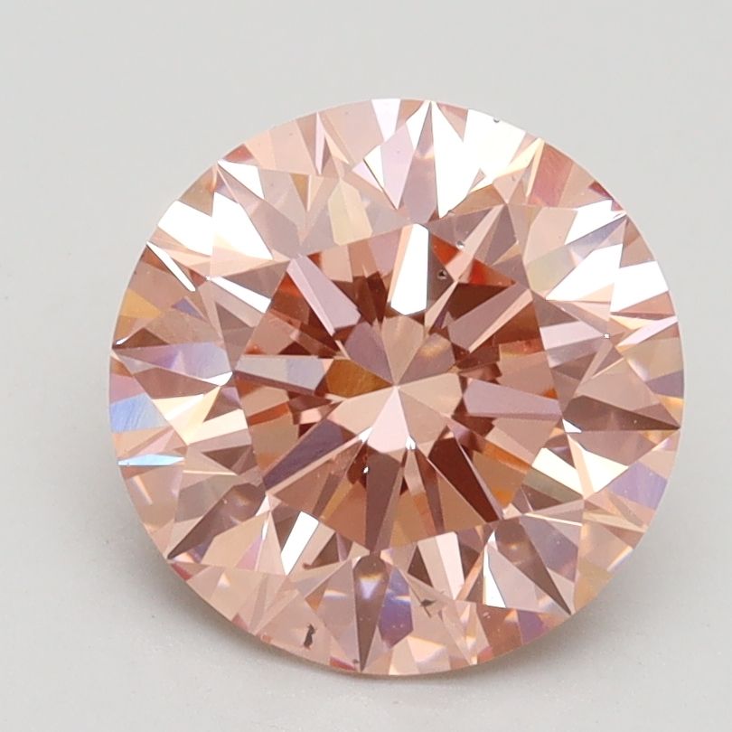 Lab-Grown ROUND Diamond - 2.33 Carat, Fancy Vivid Pink Color, VS2 Clarity | Sustainable Luxury, Dazzling Brilliance | IGI | Certified LG529285483