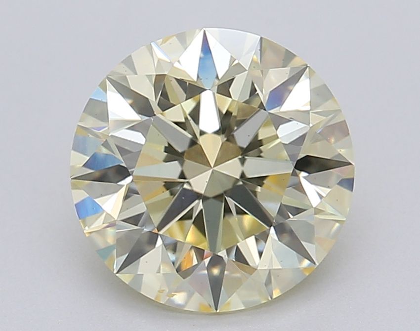 Lab-Grown ROUND Diamond - 2.04 Carat, Fancy Yellow Color, VS2 Clarity | Sustainable Luxury, Dazzling Brilliance | IGI | Certified LG610345348