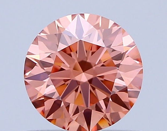 Lab-Grown ROUND Diamond - 0.73 Carat, Fancy Vivid Pink Color, VVS2 Clarity | Sustainable Luxury, Dazzling Brilliance | IGI | Certified LG646458209