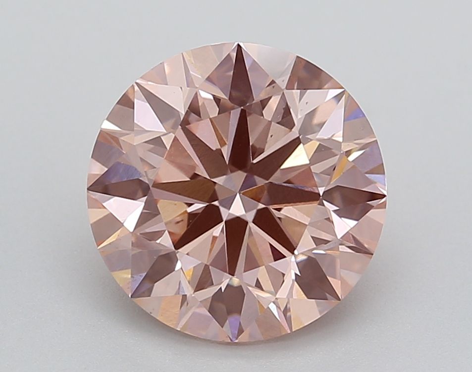 Lab-Grown ROUND Diamond - 3.07 Carat, Fancy Vivid Pink Color, VS2 Clarity | Sustainable Luxury, Dazzling Brilliance | IGI | Certified LG631429924