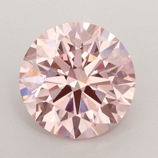 Lab-Grown ROUND Diamond - 3.15 Carat, Fancy Intense Pink Color, VVS2 Clarity | Sustainable Luxury, Dazzling Brilliance | IGI | Certified LG584352274