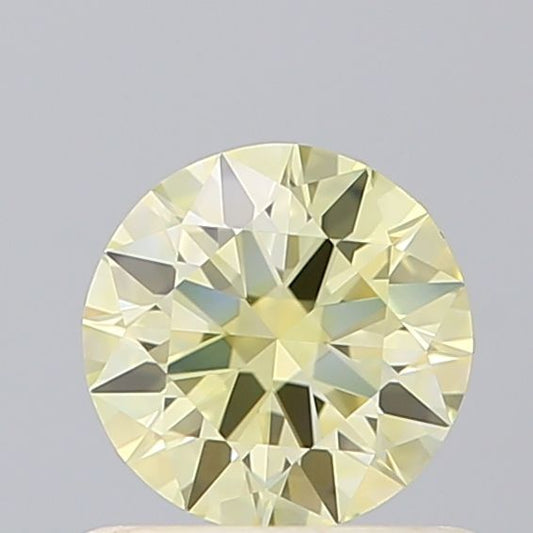 Lab-Grown ROUND Diamond - 0.59 Carat, Fancy Intense Yellow Color, VVS2 Clarity | Sustainable Luxury, Dazzling Brilliance | IGI | Certified LG614329737