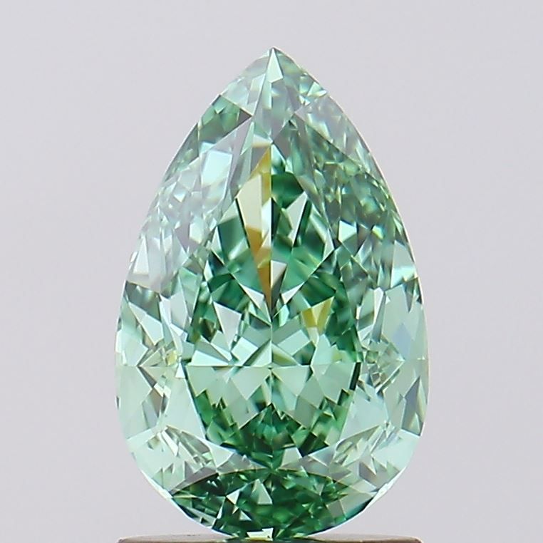 Lab-Grown PEAR Diamond - 1.8 Carat, Fancy Vivid Green Color, VVS1 Clarity | Sustainable Luxury, Dazzling Brilliance | IGI | Certified 628473257