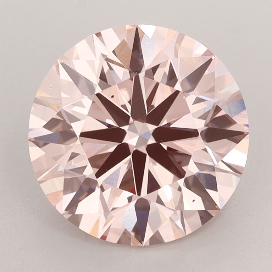 Lab-Grown ROUND Diamond - 3.24 Carat, Fancy Intense Pink Color, VS2 Clarity | Sustainable Luxury, Dazzling Brilliance | IGI | Certified LG582356274