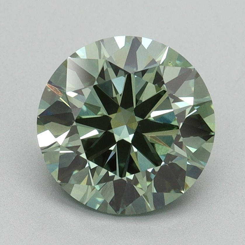 Lab-Grown ROUND Diamond - 2.03 Carat, Fancy Vivid Green Color, VS1 Clarity | Sustainable Luxury, Dazzling Brilliance | IGI | Certified LG642454002