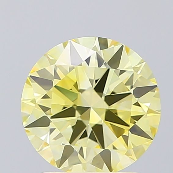 Lab-Grown ROUND Diamond - 1.5 Carat, Fancy Intense Yellow Color, VS1 Clarity | Sustainable Luxury, Dazzling Brilliance | IGI | Certified LG605366711