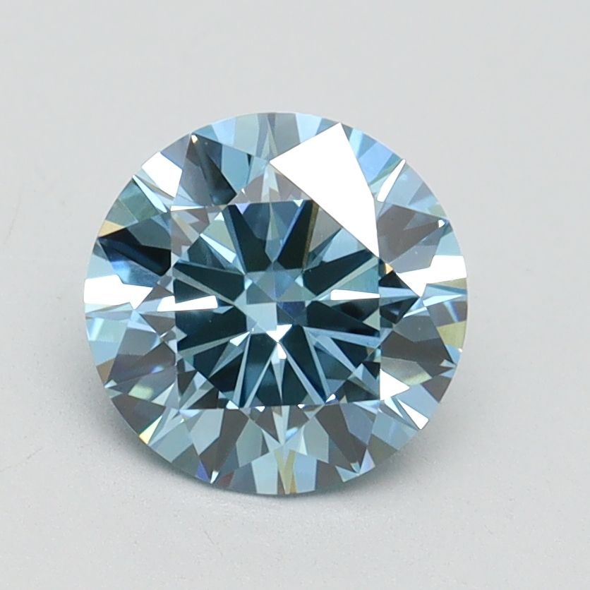 Lab-Grown ROUND Diamond - 1.38 Carat, Fancy Vivid Blue Color, VS1 Clarity | Sustainable Luxury, Dazzling Brilliance | IGI | Certified LG584352966