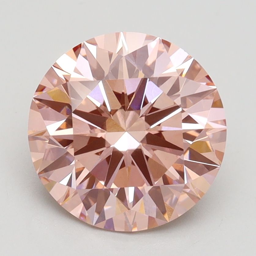 Lab-Grown ROUND Diamond - 2.46 Carat, Fancy Intense Pink Color, VVS2 Clarity | Sustainable Luxury, Dazzling Brilliance | IGI | Certified LG533291246