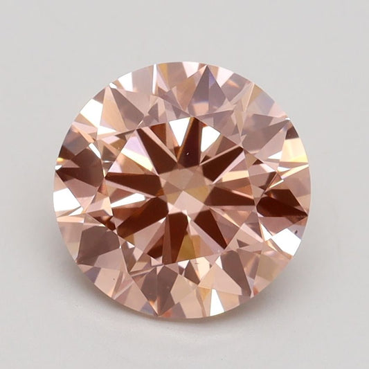 Lab-Grown ROUND Diamond - 2 Carat, Fancy Intense Pink Color, VS1 Clarity | Sustainable Luxury, Dazzling Brilliance | IGI | Certified LG539236474