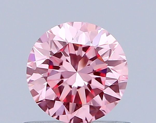 Lab-Grown ROUND Diamond - 0.9 Carat, Fancy Vivid Pink Color, VS2 Clarity | Sustainable Luxury, Dazzling Brilliance | IGI | Certified LG639433398