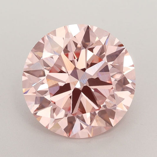 Lab-Grown ROUND Diamond - 3.01 Carat, Fancy Intense Pink Color, VVS2 Clarity | Sustainable Luxury, Dazzling Brilliance | IGI | Certified LG582357583