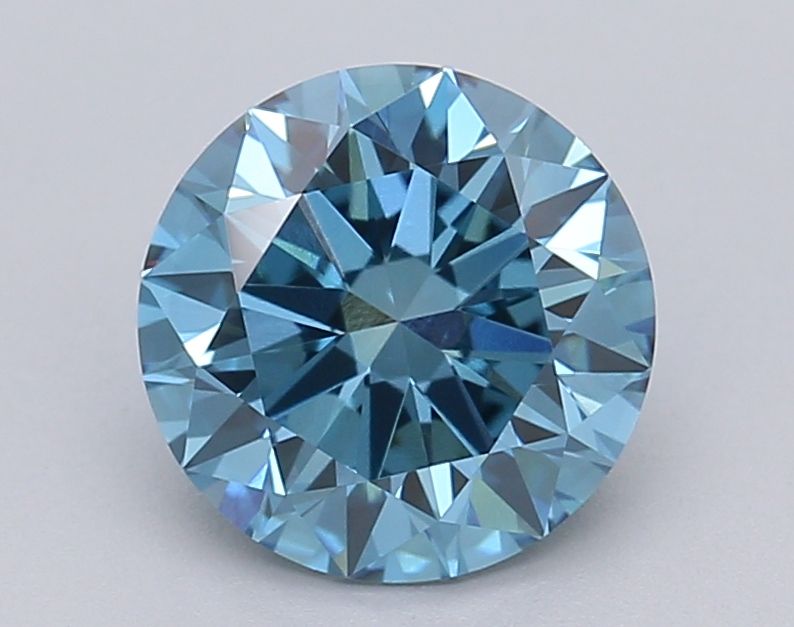 Lab-Grown ROUND Diamond - 1.48 Carat, Fancy Vivid Blue Color, VVS2 Clarity | Sustainable Luxury, Dazzling Brilliance | IGI | Certified LG615361332