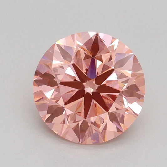 Lab-Grown ROUND Diamond - 1.7 Carat, Fancy Vivid Pink Color, VS2 Clarity | Sustainable Luxury, Dazzling Brilliance | IGI | Certified LG536298414