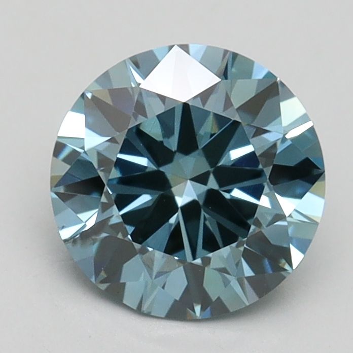 Lab-Grown ROUND Diamond - 1.34 Carat, Fancy Vivid Blue Color, SI1 Clarity | Sustainable Luxury, Dazzling Brilliance | IGI | Certified LG532244673