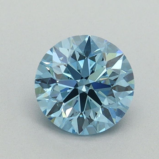 Lab-Grown ROUND Diamond - 0.79 Carat, Fancy Vivid Blue Color, VS1 Clarity | Sustainable Luxury, Dazzling Brilliance | IGI | Certified LG646454015