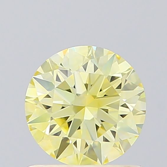 Lab-Grown ROUND Diamond - 0.72 Carat, Fancy Intense Yellow Color, VS1 Clarity | Sustainable Luxury, Dazzling Brilliance | IGI | Certified LG614320504